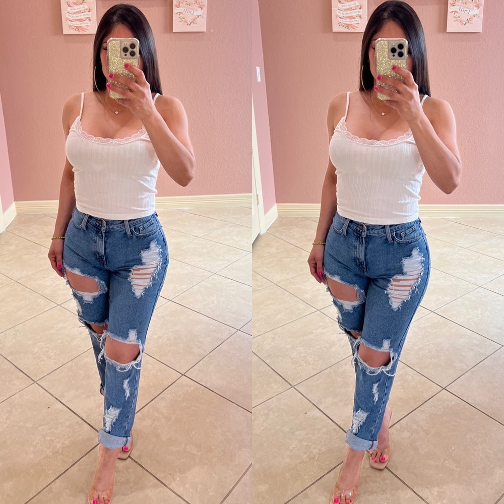 JORDY Crop Top- off white - Picture 1 of 2